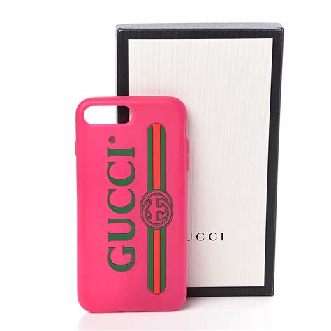 gucci print iphone case 7 plus pink rubber|Gucci Rubber Iphone 7 Case With Logo .